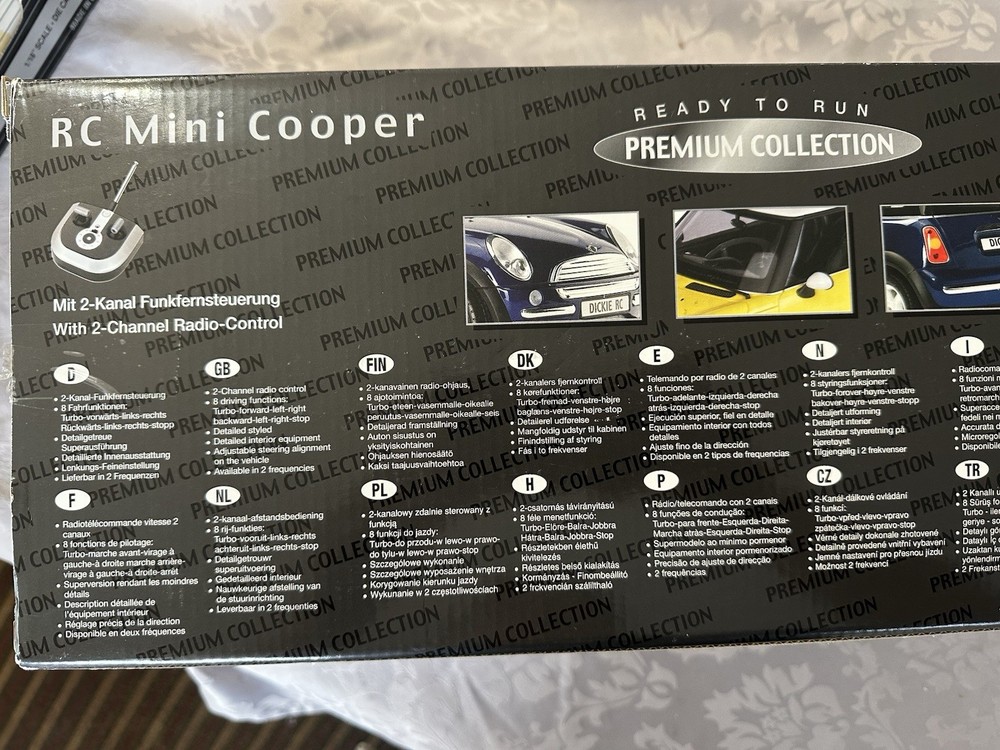 Mini Cooper RC Car Blue And White No remote control