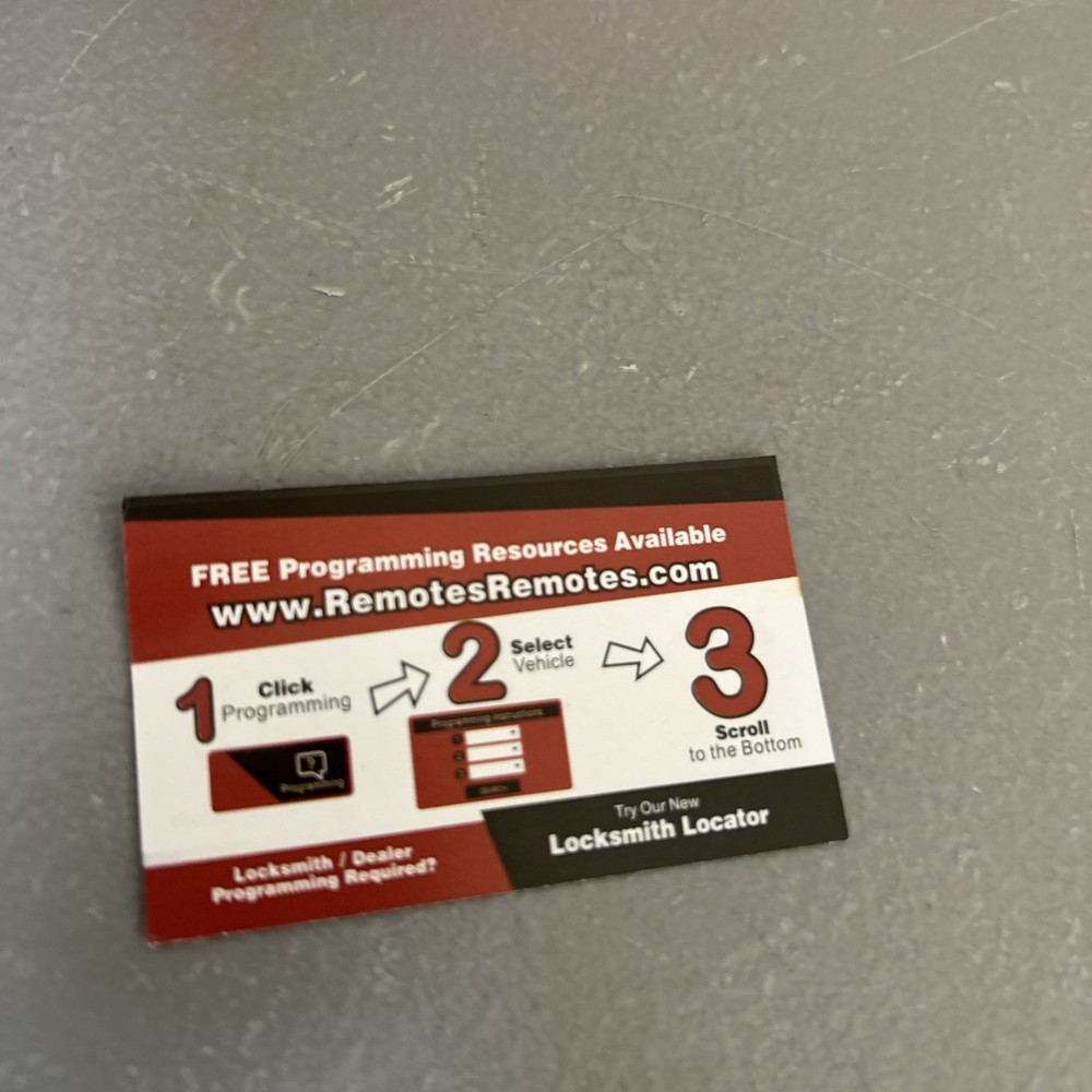 Keyless Entry Transmitter - Key Only/ 5 Button Key Fob