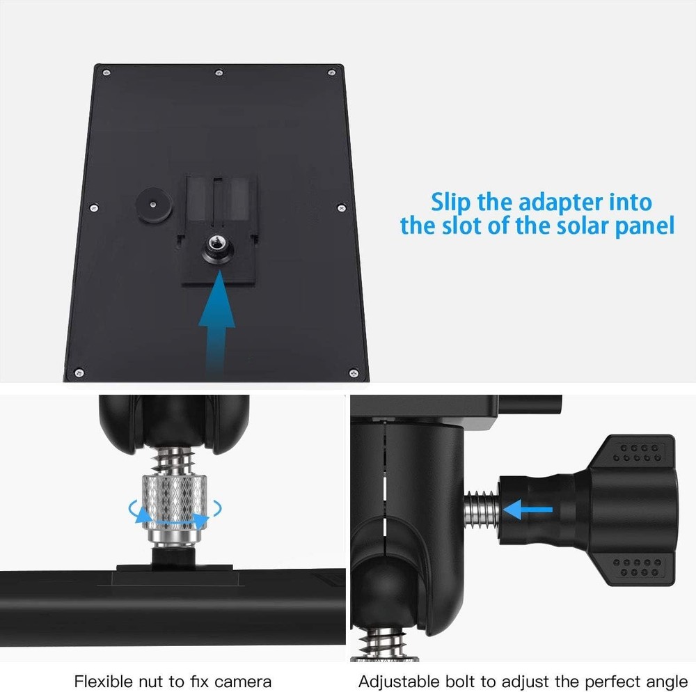 Weatherproof Gutter Mount for Ring Solar Panel Wall Bracket Outdoor Accessories