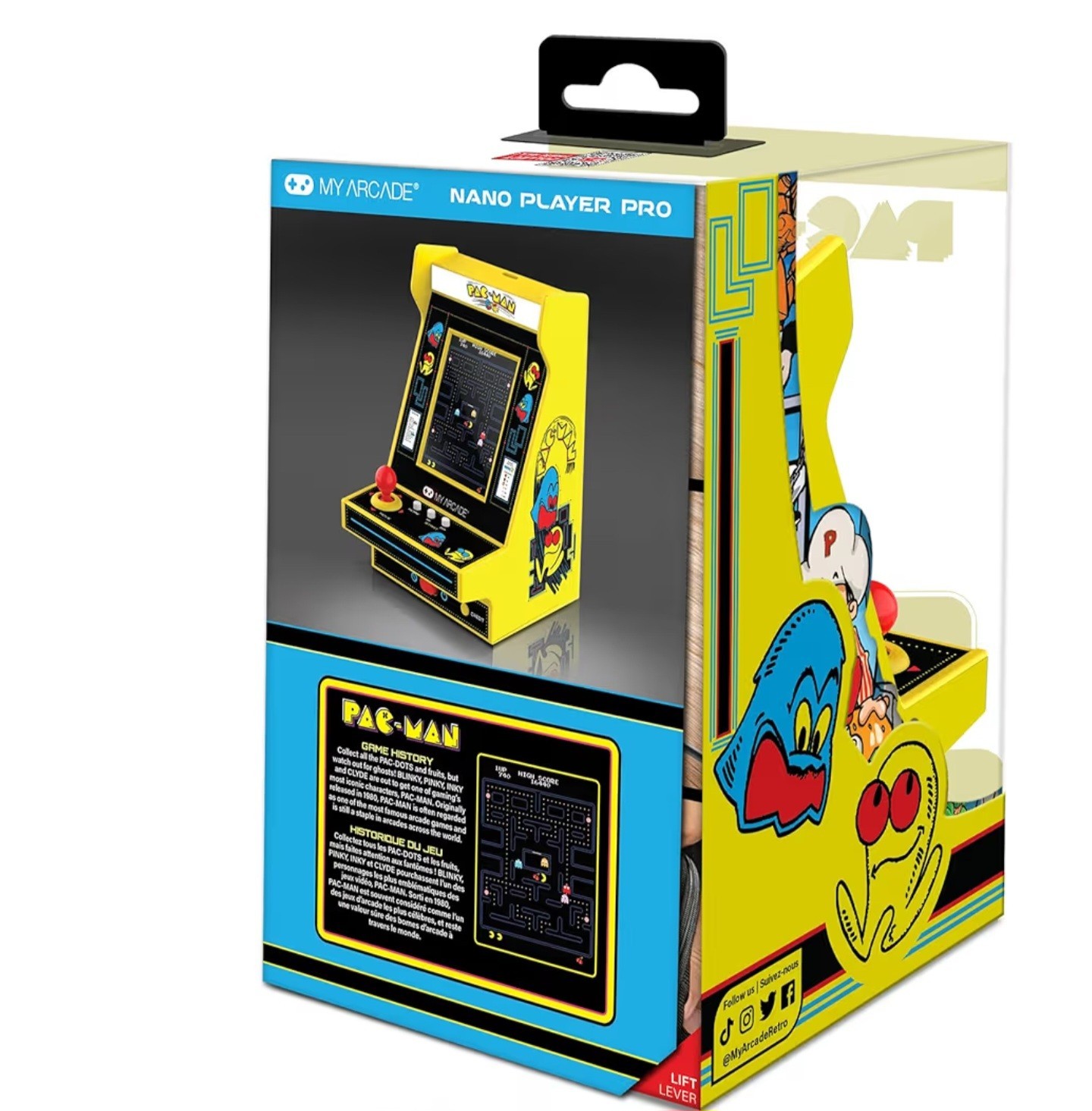 My Arcade Pac-Man Micro Player Pro: 6.75" Handheld Retro Mini Arcade, Arcade ...