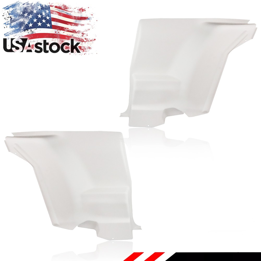 For 72-81 Camaro Firebird L&R Lower Plastic Rear Armrest Seat Side Panels White