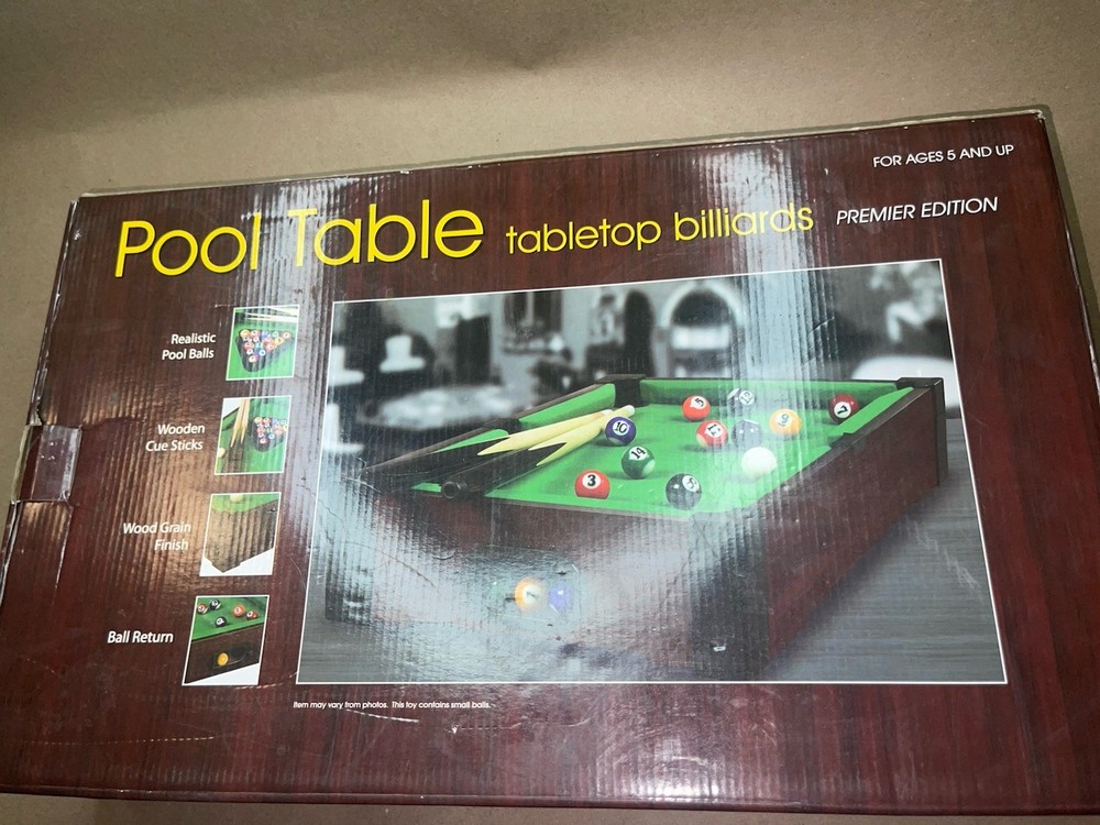 Pool Table Tabletop Billiards Premier Edition Pre Owned Excellent Condition
