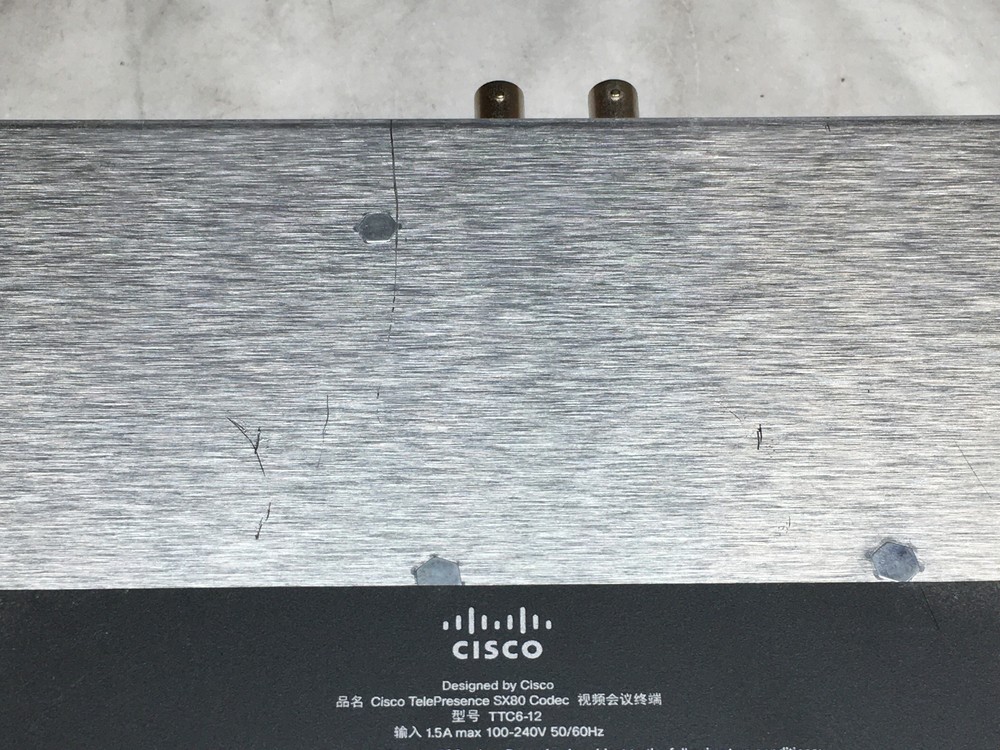 Cisco TelePresence SX80 Codec TTC6-12 CTS-SX80CODEC V01