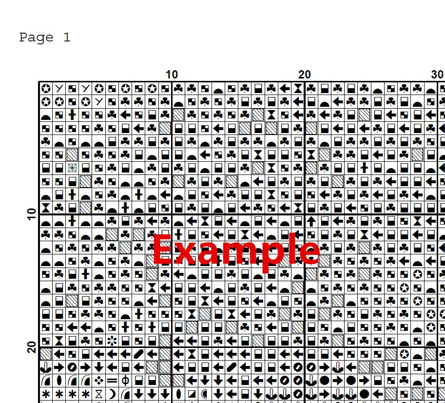 Chart Needlework Crafts DIY Counted Cross Stitch Pattern - Rose & Butterfly