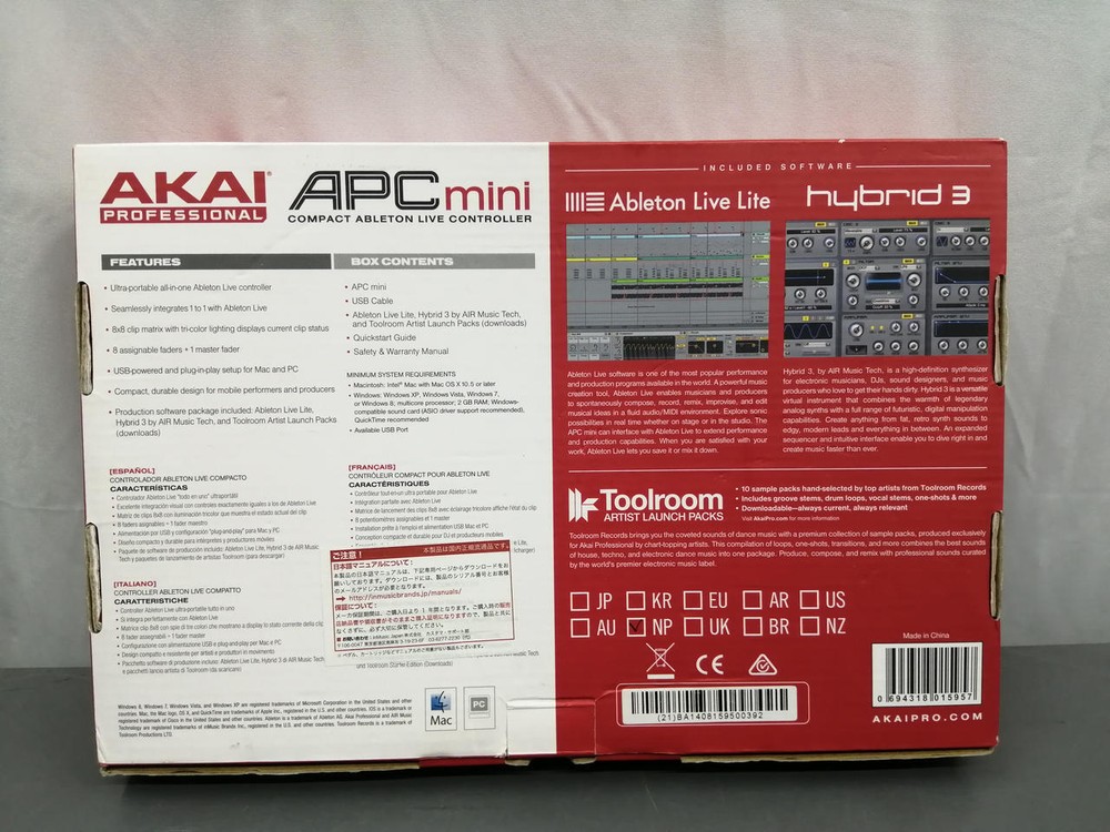 AKAI Professional APC Mini MK2 - USB MIDI Pad Controller from Japan