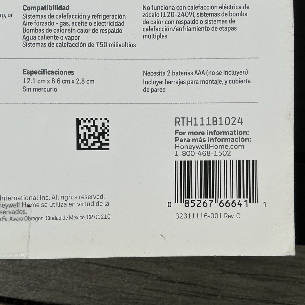 Honeywell Home Thermostat RTH111B Non-Programmable