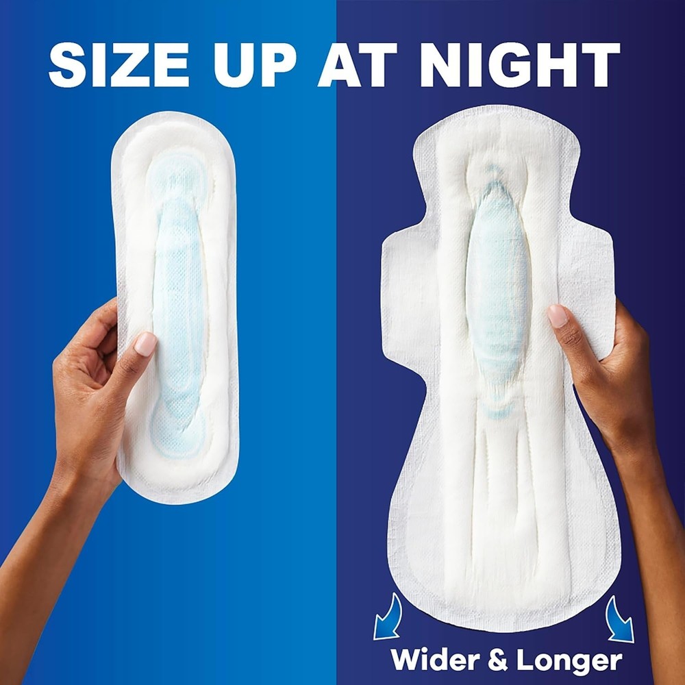 Always Maxi Pads Without Wings, Size 1 Regular Unscented, 48 Count