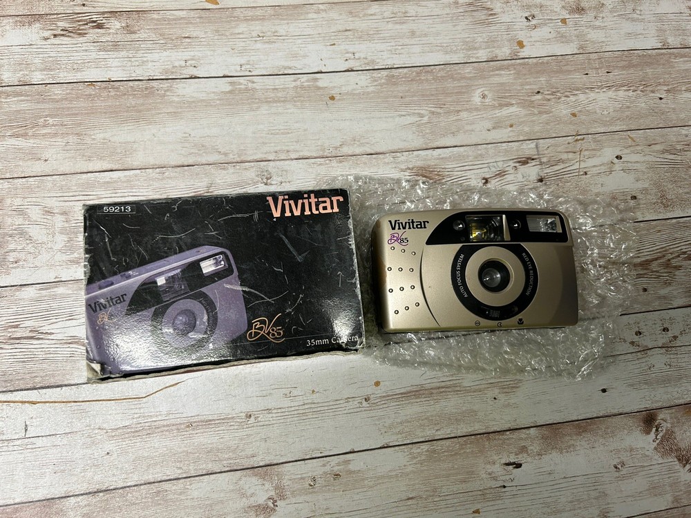 Vivitar BV85 35mm Camera w/ Original Box & Manual Does Not Include Batteries