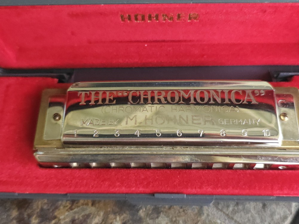M.HOHNER 260 C CHROMATIC HARMONICA MADE 1937 GERMANY ORIGINAL CASE Nice!