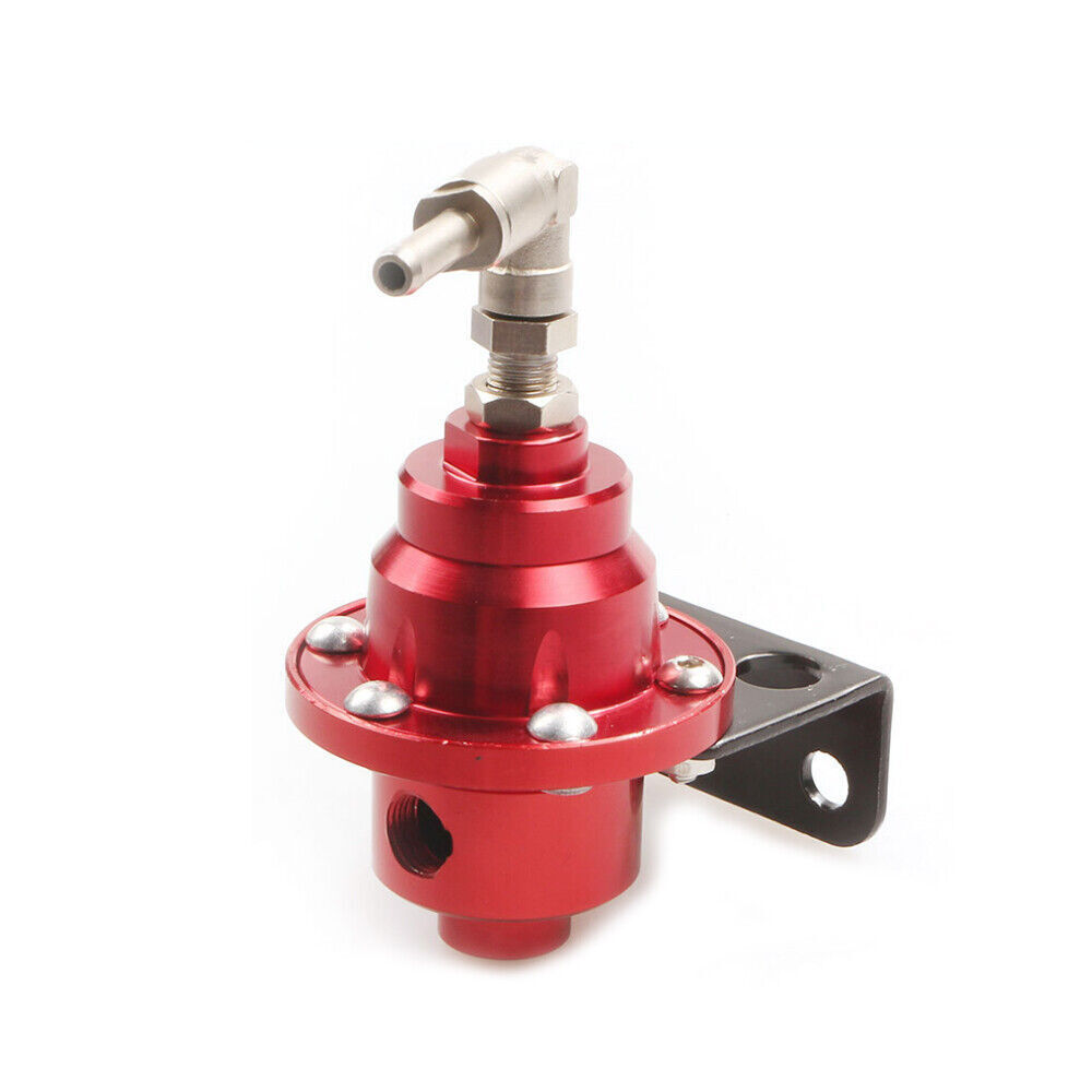 Aluminum Universal Adjustable Fuel Pressure Regulator + Gauge+ Fitting Kit