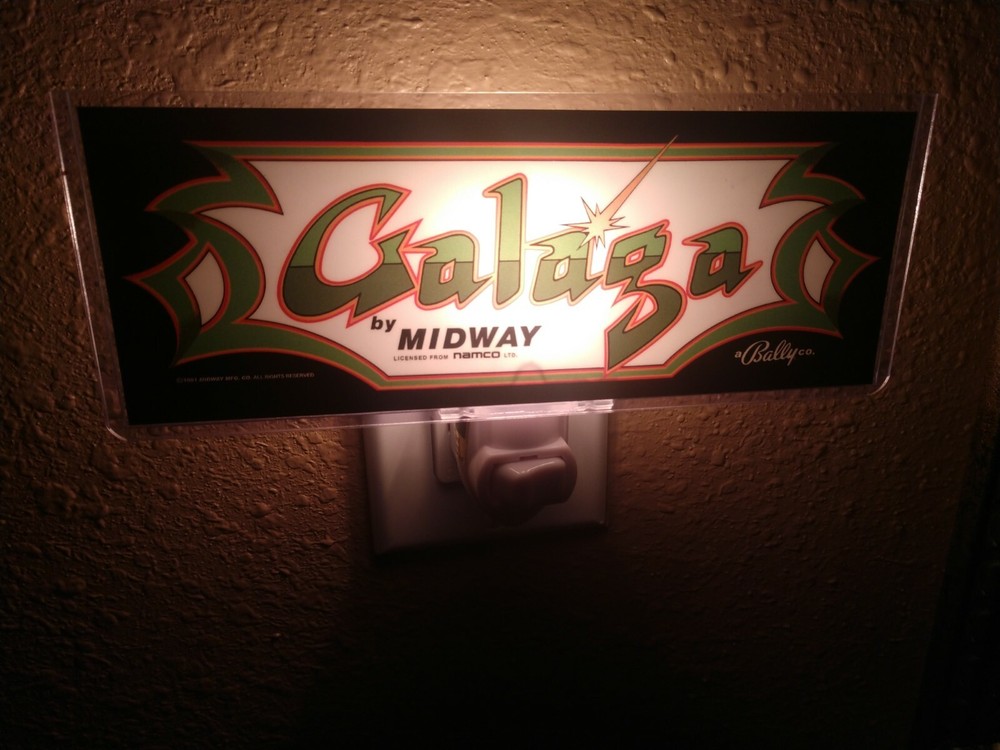 GALAGA Arcade Marquee Night Light