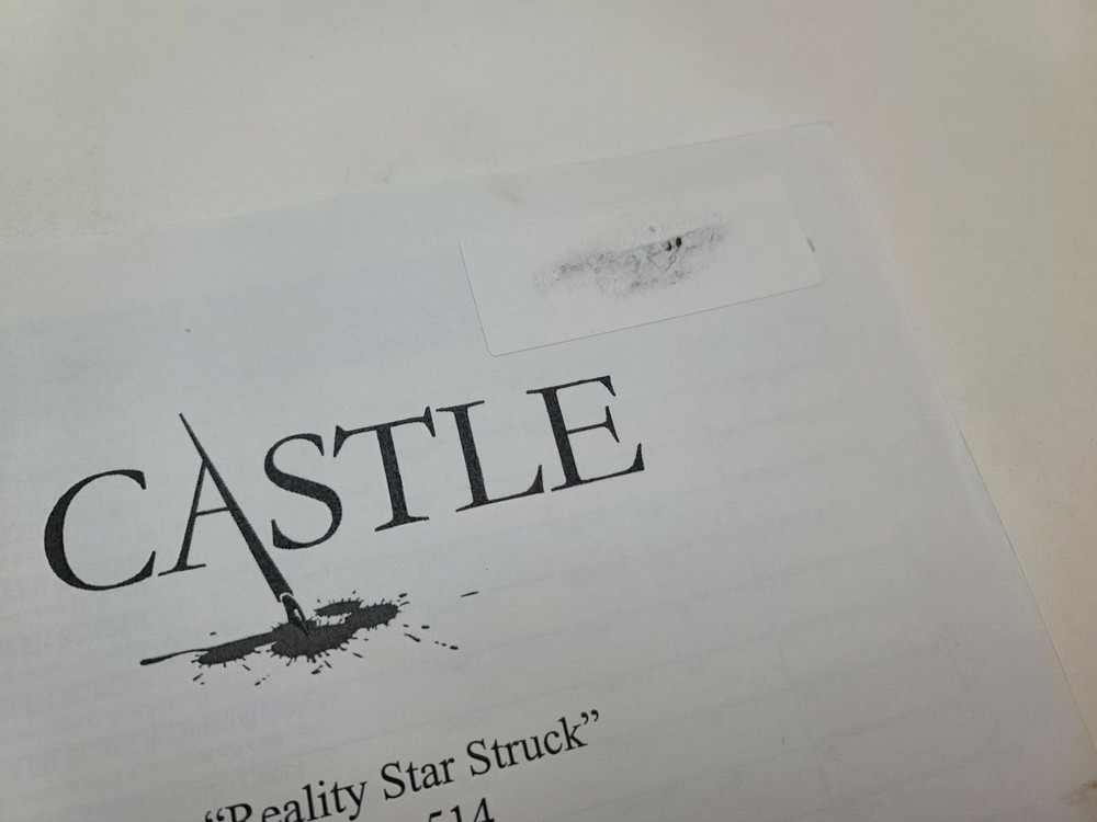 CASTLE / David Grae TV Script, Patrick Fabian episode "Reality Star Struck"