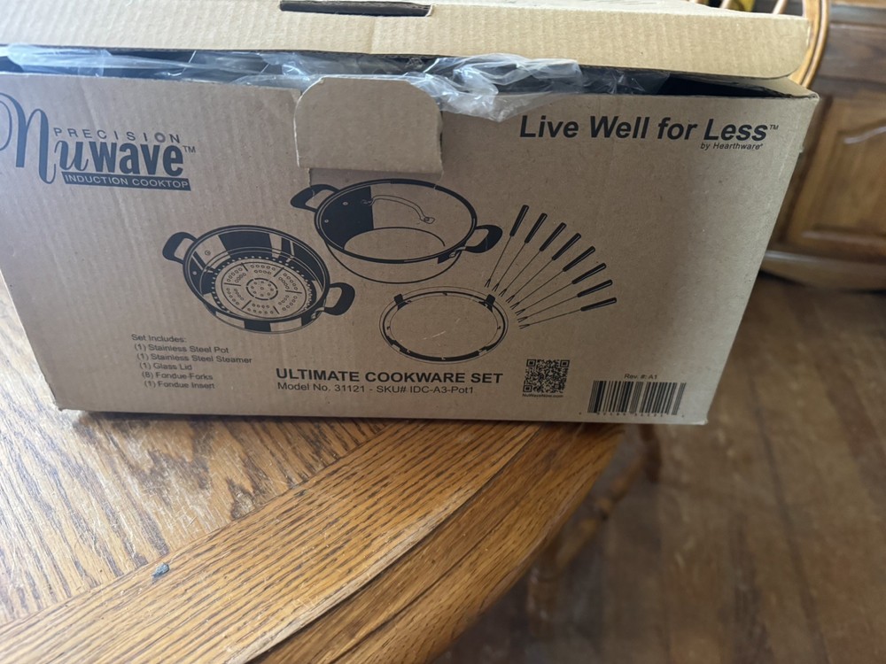 NUWAVE Induction Cooktop ULTIMATE COOKWARE SET MODEL NO. 31121