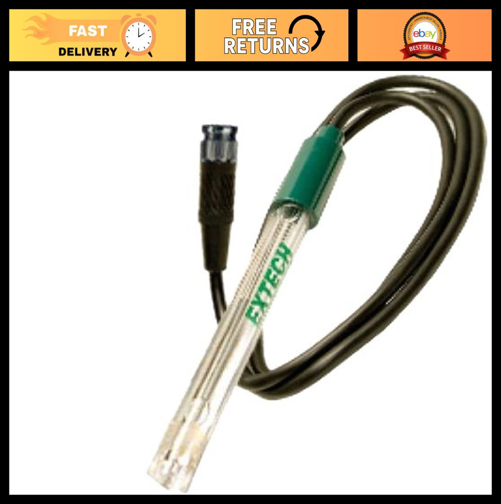 Waterproof pH Electrode with Cable for PH Meter, pH Testing, Lab & Aquaculture