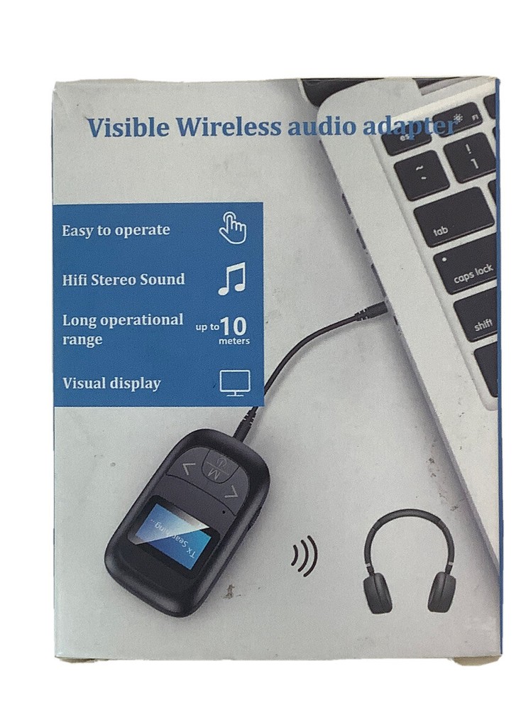 Visible Bluetooth Transmitter Receiver for TV PC - Bluetooth Audio