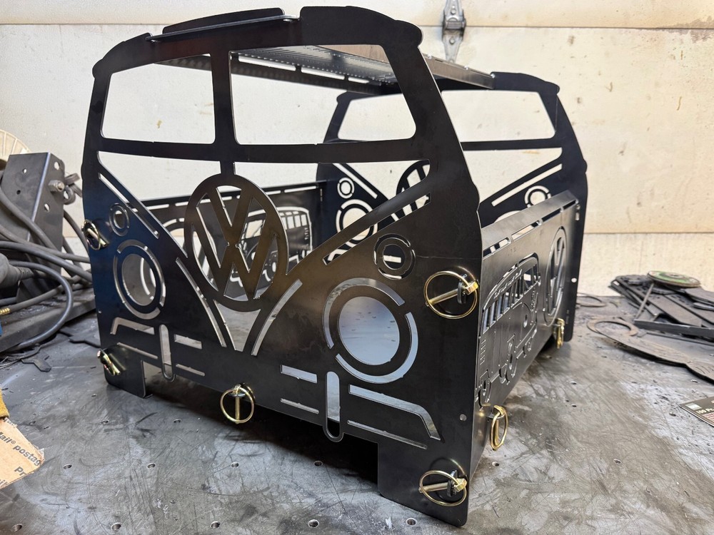 VW Bus collapsible firepit