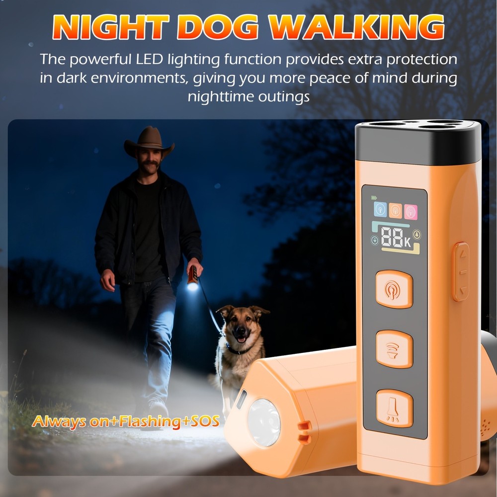 Portable Rechargeable Multi-Functional Ultrasonic Pet Anti-Barking Training Tool