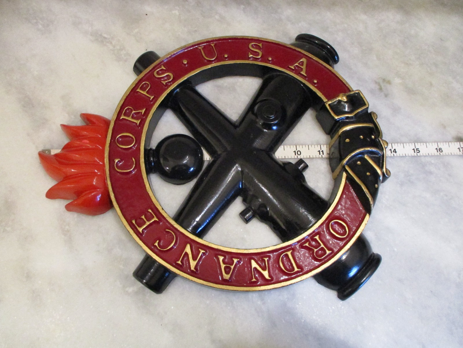 US ARMY-COMMANDER REDSTONE ARSENAL-ORDNANCE CORPS PLAQUE/AWARD/PINS-RET GENERAL