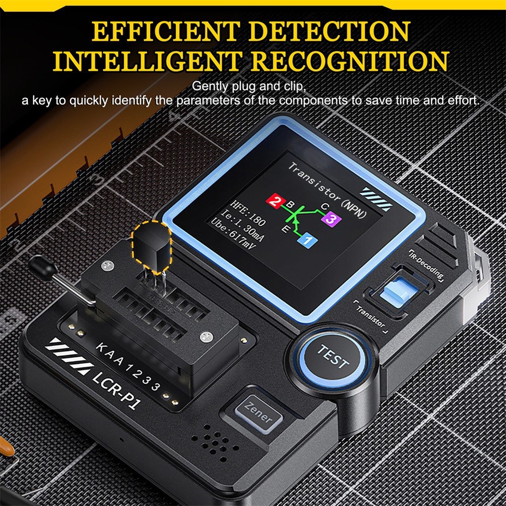 LCR-P1 Transistor Meter Capacitor Tester ESR Diode Triode NPN Infrared Decoding