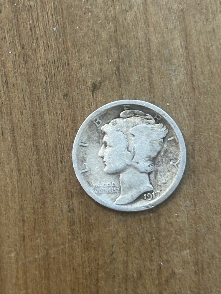 1917 Mercury Dime VG