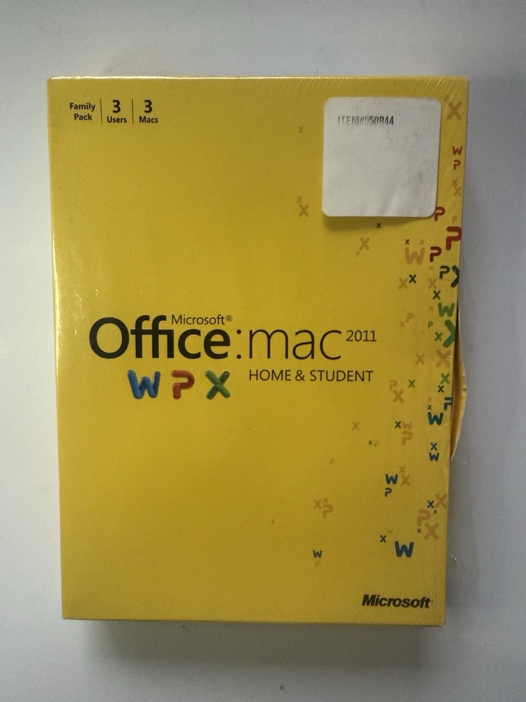 Microsoft Office: Mac 2011 Home& Student - 3 Users / 3 Macs - Complete Box Set