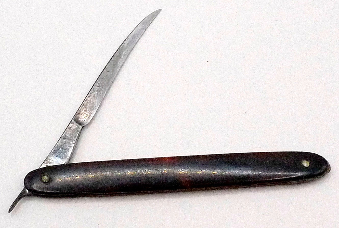 Civil War Era Tiemann Medic Surgical Scalpel Razor Tortoiseshell Handle