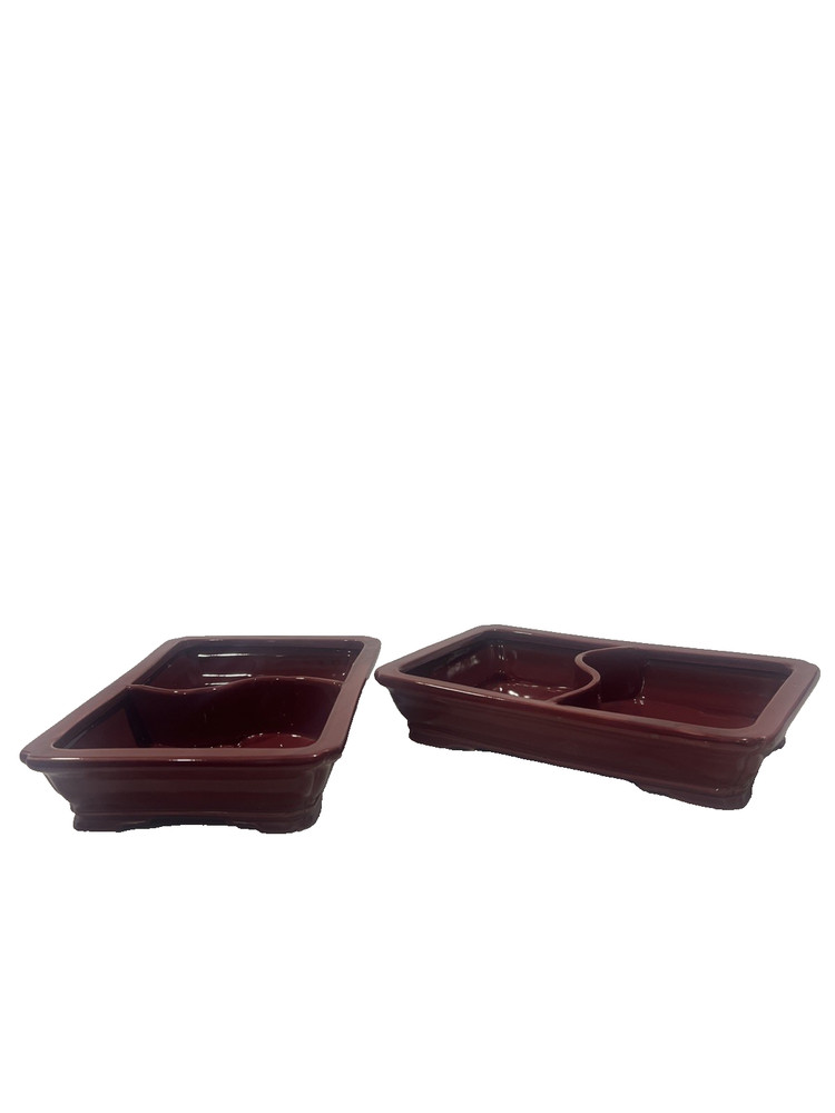 Divided Planter Pot 2 Pack/ Dish