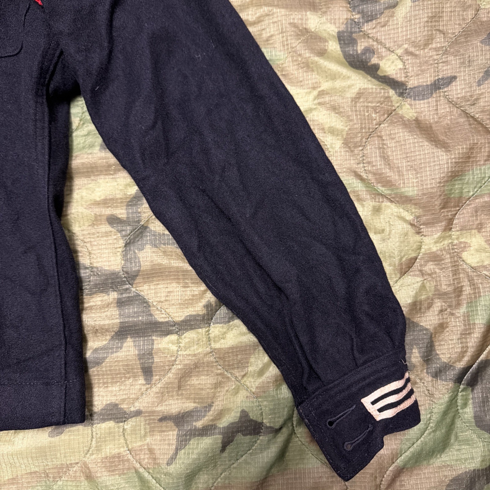 Vintage WW2 38S Navy Shirt Naval Clothing Factory Crackerjack Uniform Sailor K34