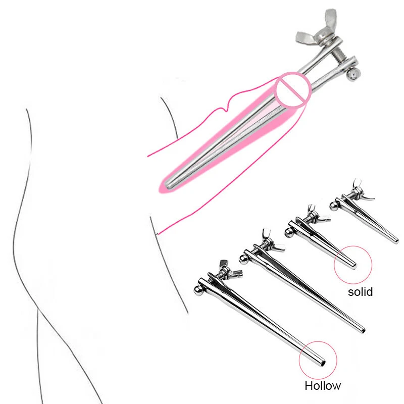 Stainless Steel Urethral Dicks Adjustable Penis Plug Dilator Stretcher Expander