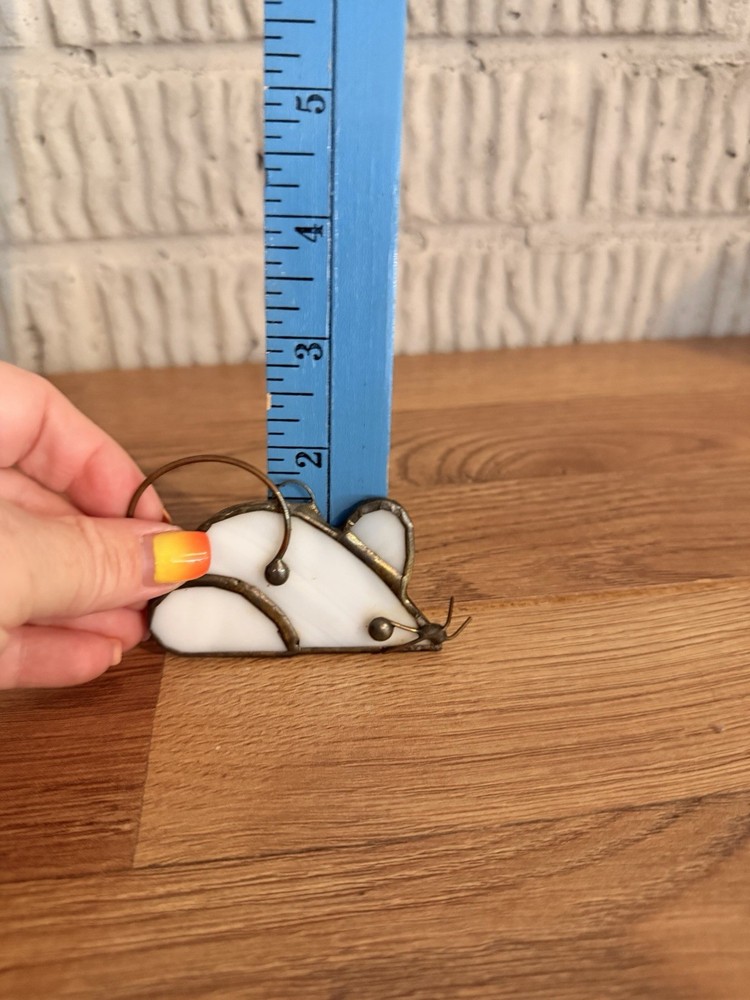 Stained Glass White mouse