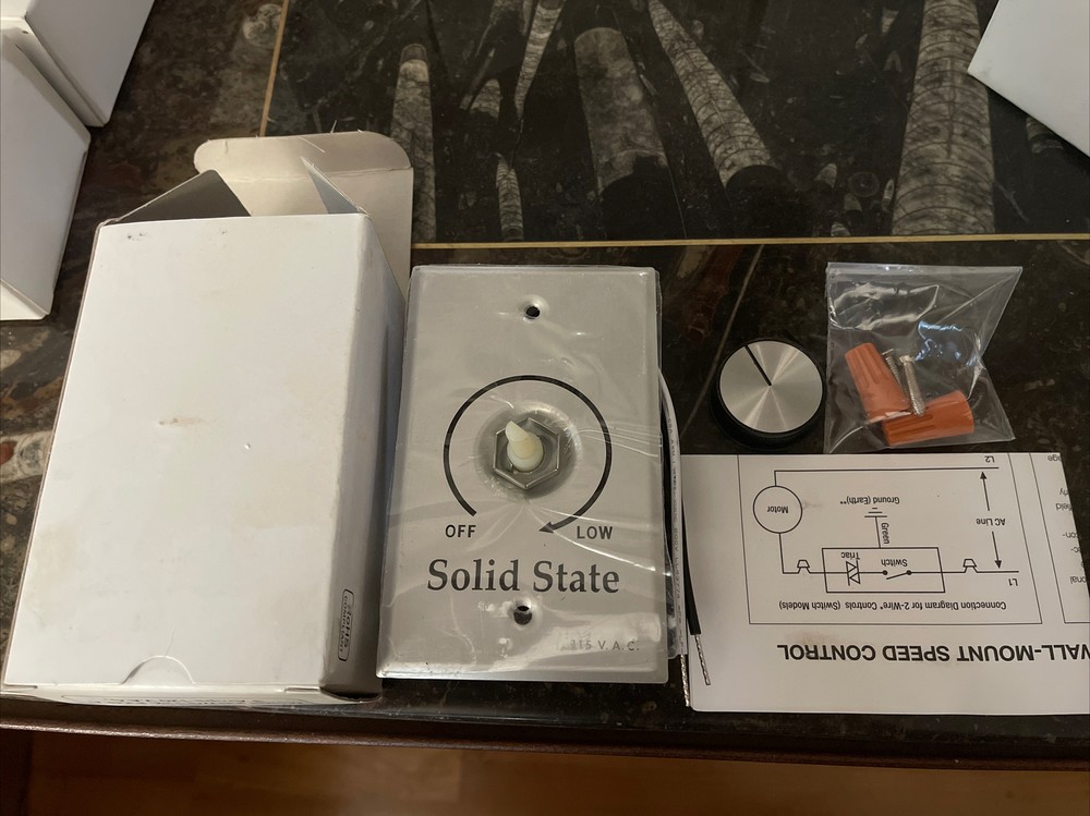 KB Electronics Variable Speed Fan Control KBWC-13K 120VAC 2.5Amp Solid State