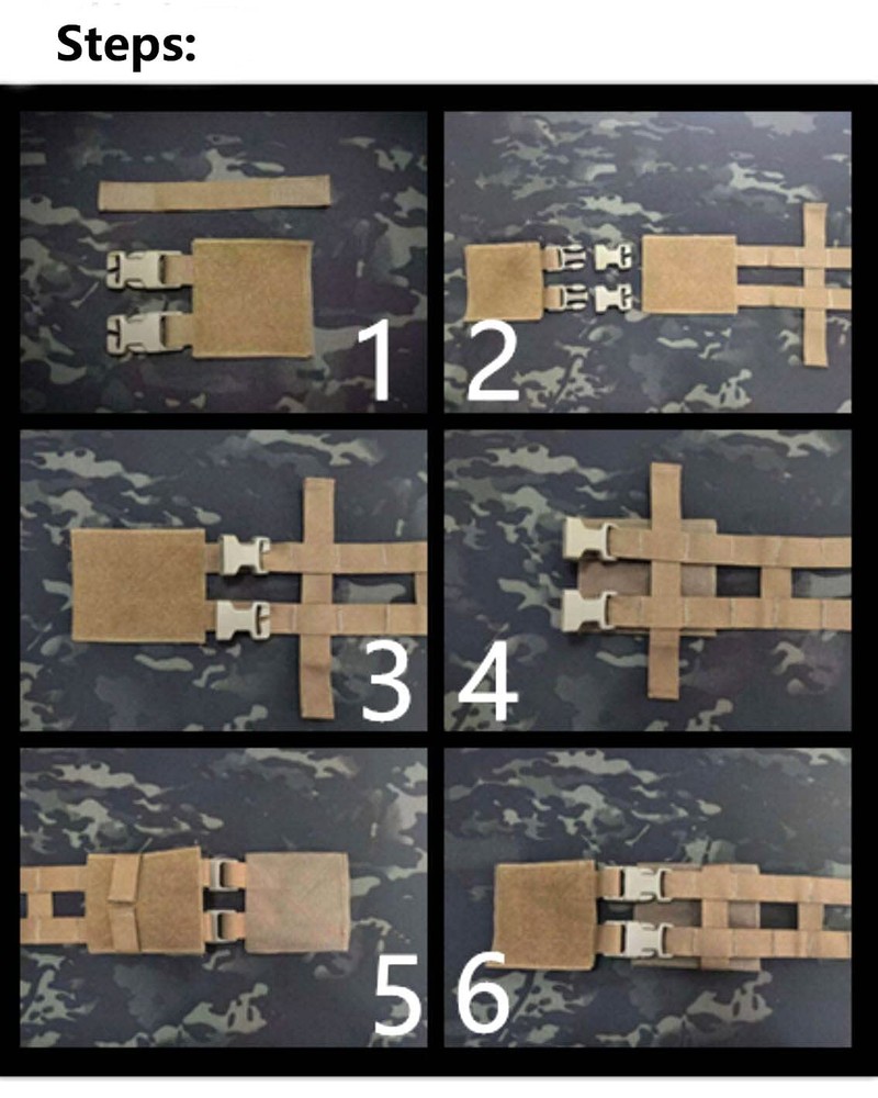 FARMSOLDIER Quick Release Buckle Set,Single Point Molle Quick Disconnect Side