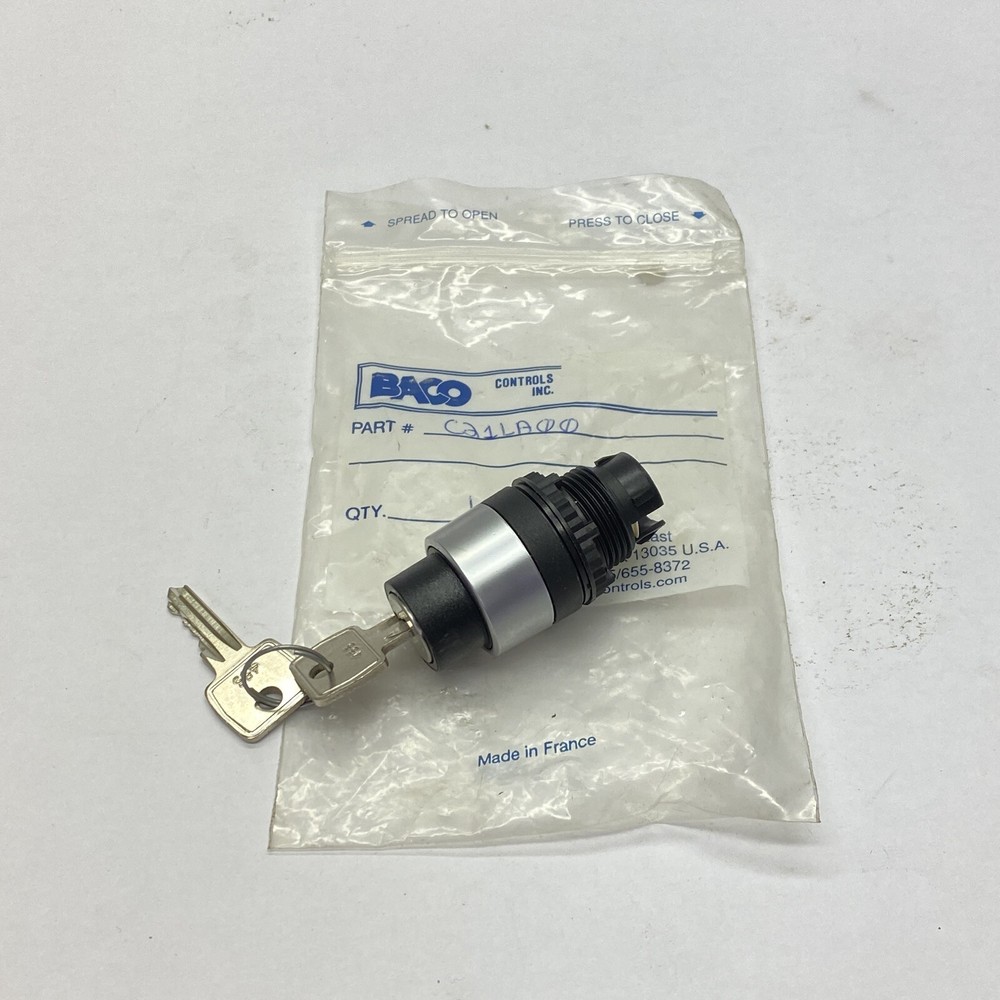 NEW Baco 22mm 2-Position Latching Key Switch Head C21LA00