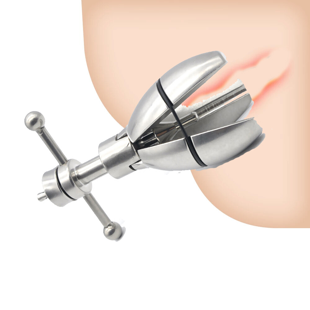 Huge Plug Extreme Spreader Dilator Vaginal Speculum Chastity Device Adjustable