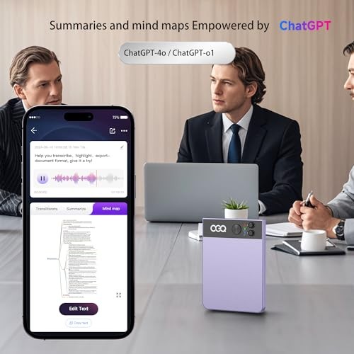 AI Smart Recorder with Simultaneous Interpretation & Real Purple
