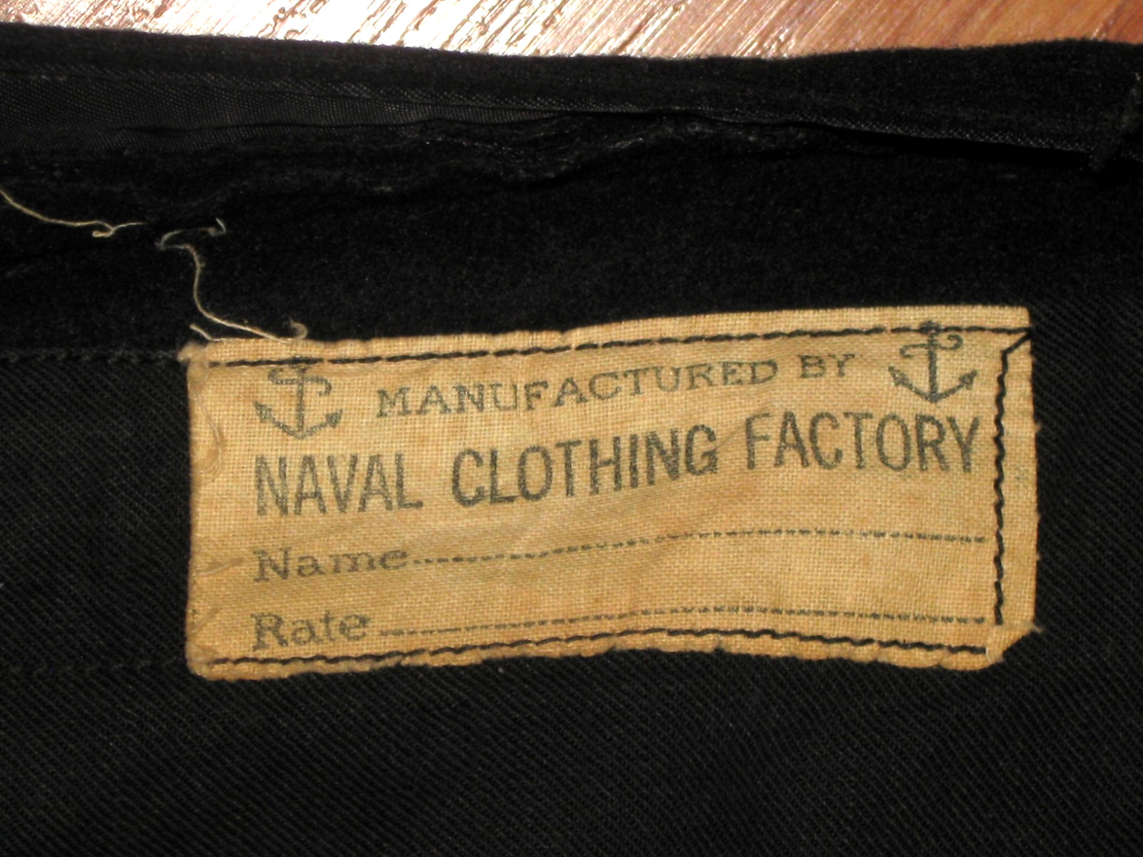 Vintage US Navy Naval Clothing Factory Wool Sailor Pants Mens 30 Wide Leg
