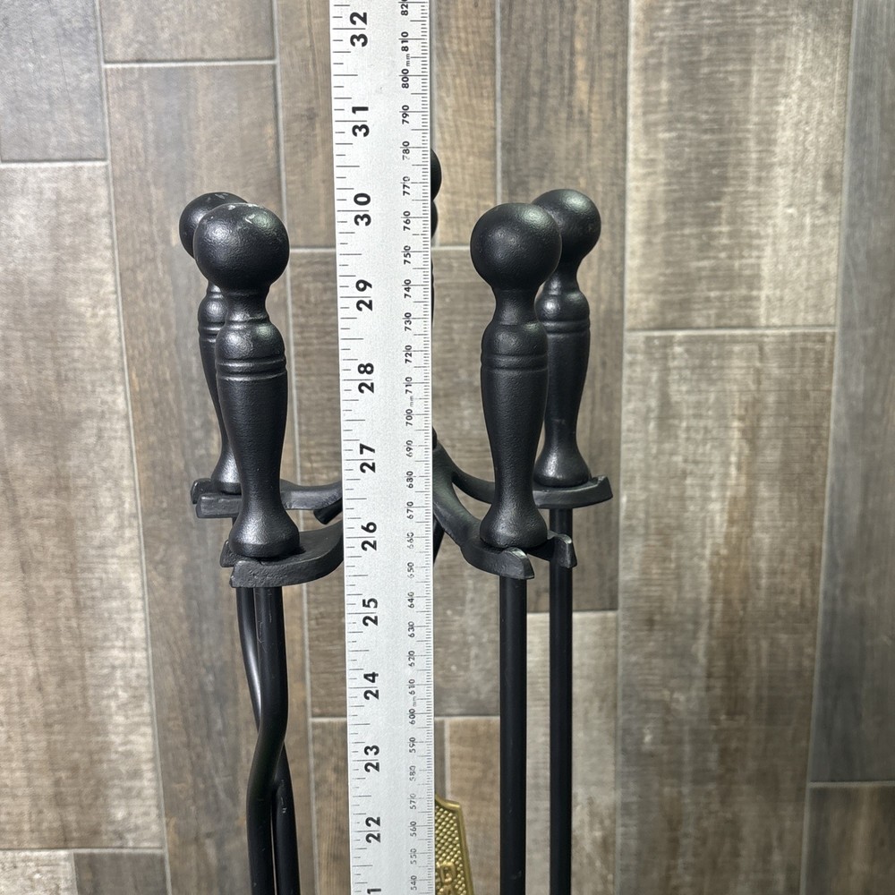 fireplace tool set vintage
