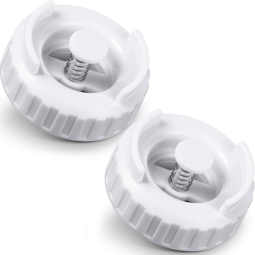 Universal Humidifier Bottle Valve Caps Compatible with Multiple Models - 2 Count