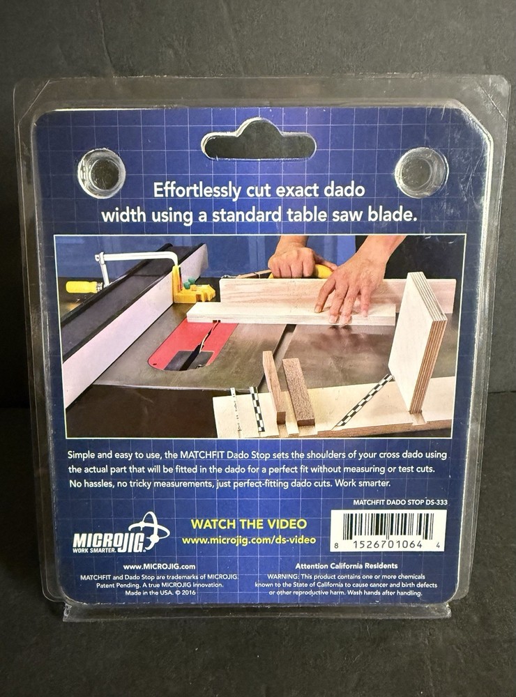 Microjig MJ Splitter Steelpro Thin Kerf Tk SP-2TK New