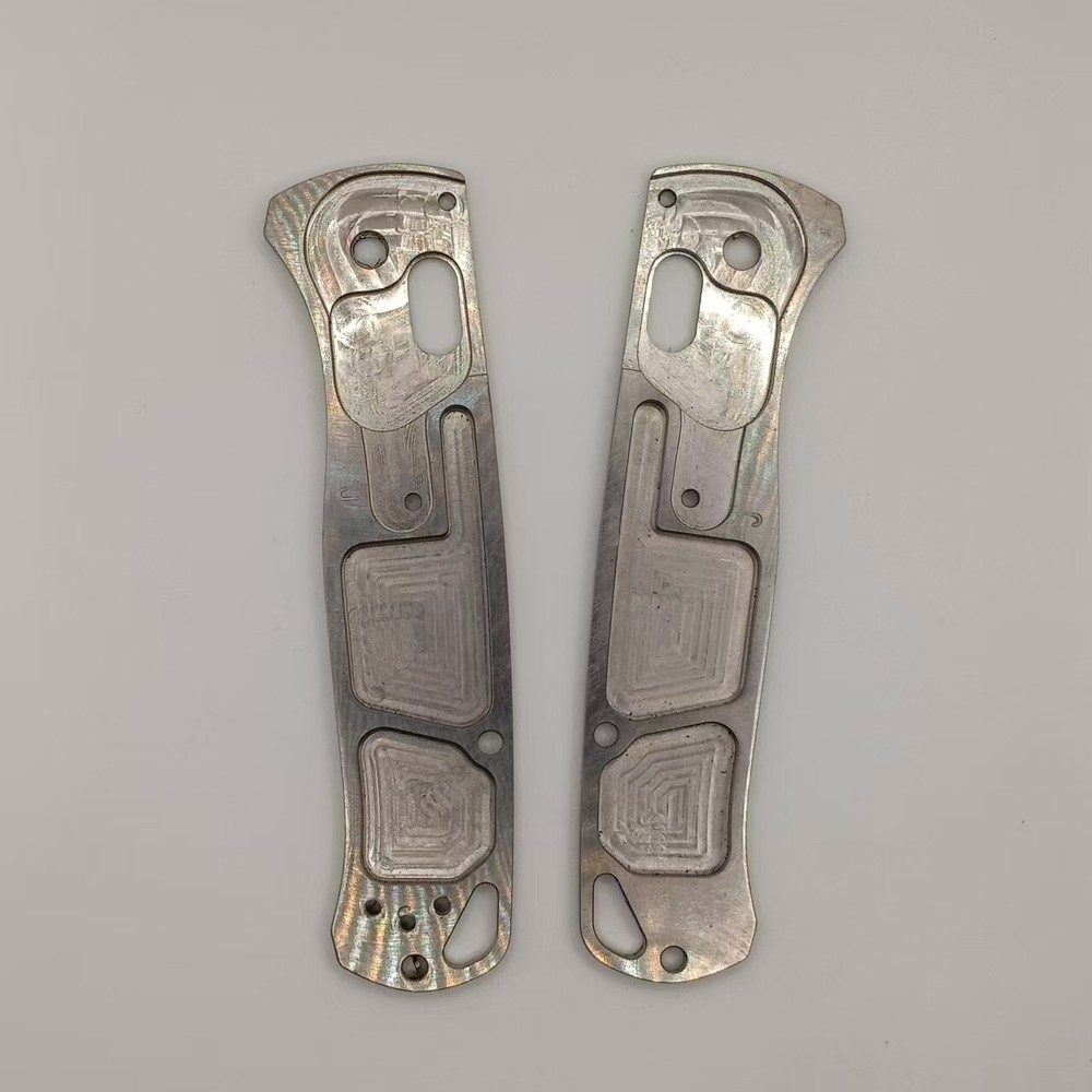 1 Pair Custom Made TC4 Handle Scales for Benchmade Bugout 535