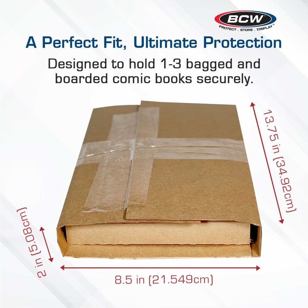2 BCW Wrap Mailers for Comic Books
