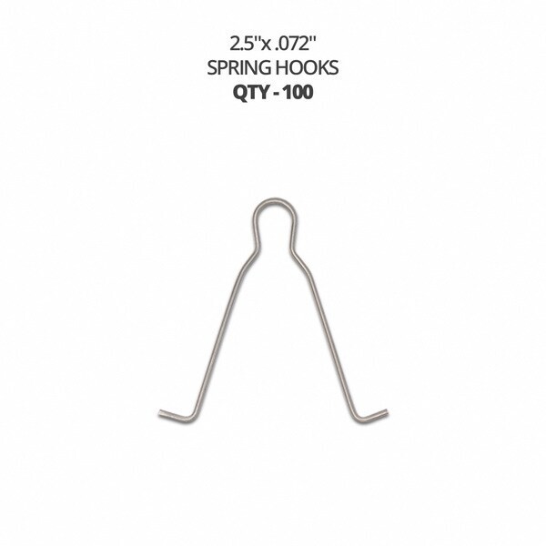 Cerakote 2.5 x .072 Spring Hook- 100 pcs pack