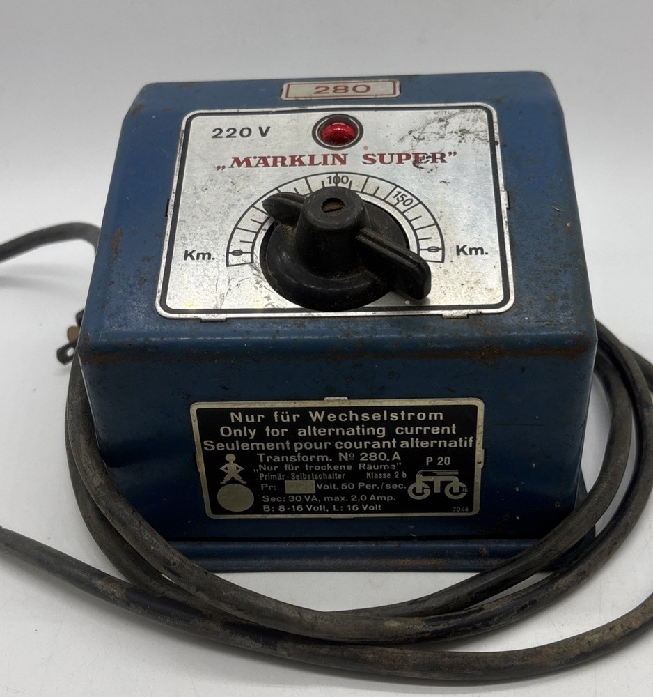 Marklin Super 280 Controller 220 Volt Tested Turns On