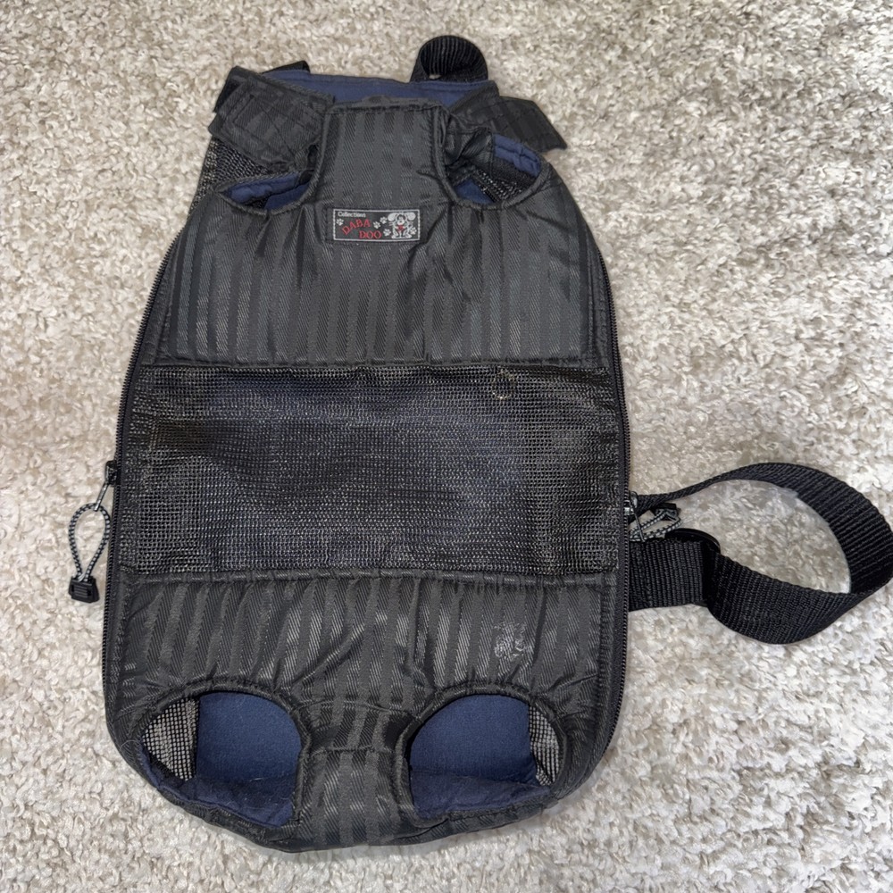 Daba Doo Dog Carrier Front Or Back Black Small Dog
