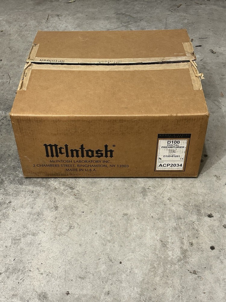 Sturdy EMPTY Shipping Box for McIntosh D100 Pre Amplifier