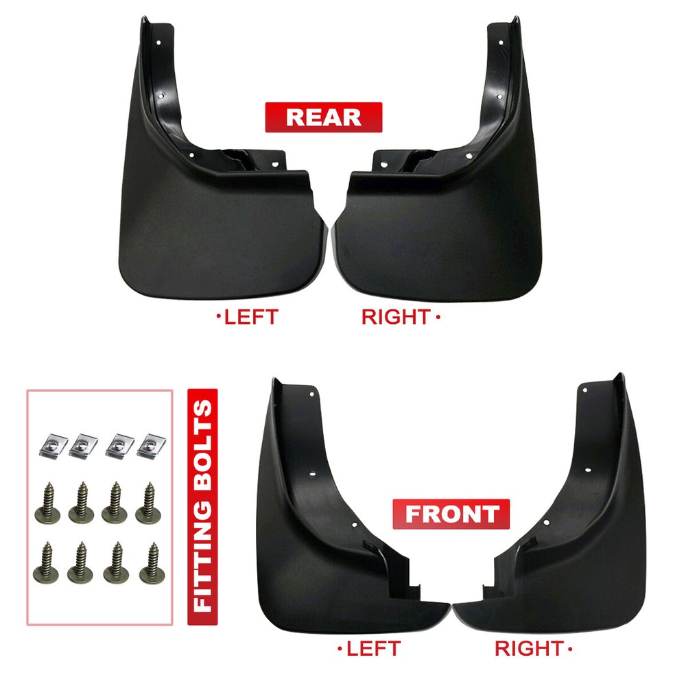 4Pcs Front Rear Splash Guards Mud Flaps Mudguards For Ford Explorer 2011-2018