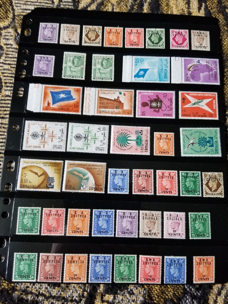 British Colonies Stamp Collection - Somaliland/Eritrea - Mint Hinged - E115