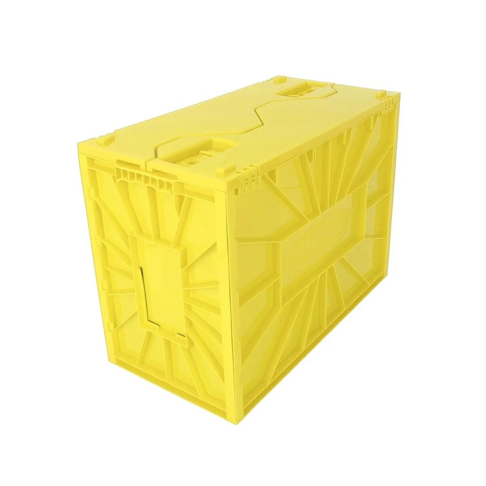 1 BCW Yellow Short Comic Book Bin - Heavy Duty Acid Free Plastic Stackable Box