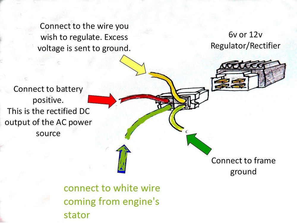 1EA KEEP YOUR ENGINE 6 VOLT WHEN DOING UPGRADE SWAP 6V REGULATOR RECTIFIER S1249