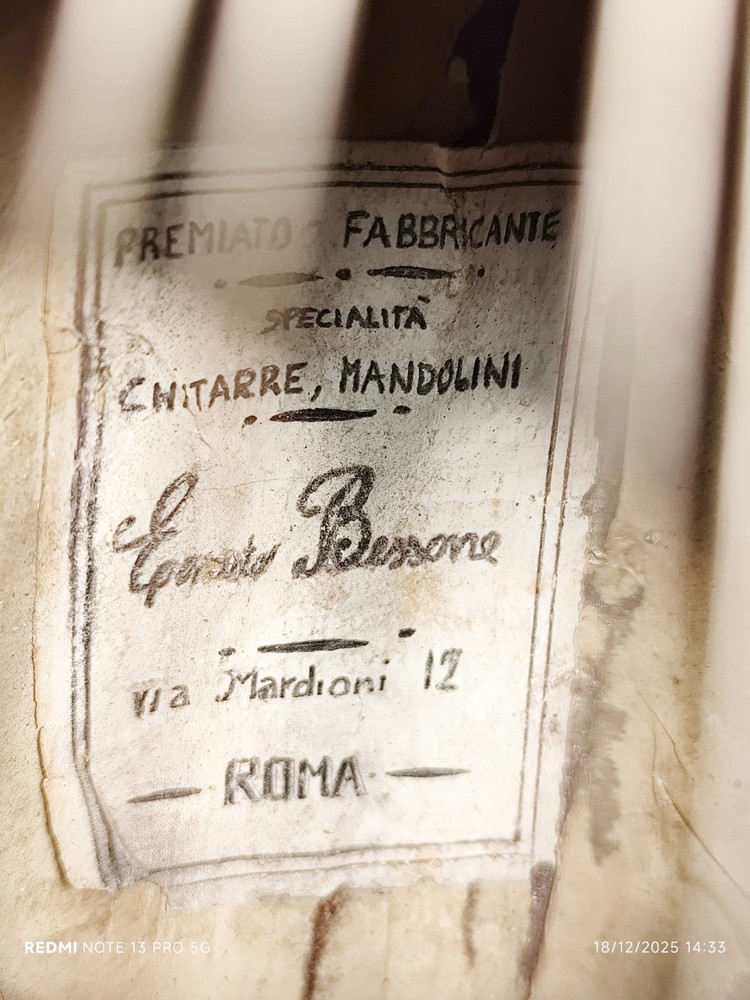 Mandolin 4/4 Ernesto Bessone 1900 Rome 曼陀林 만돌린マンドリン